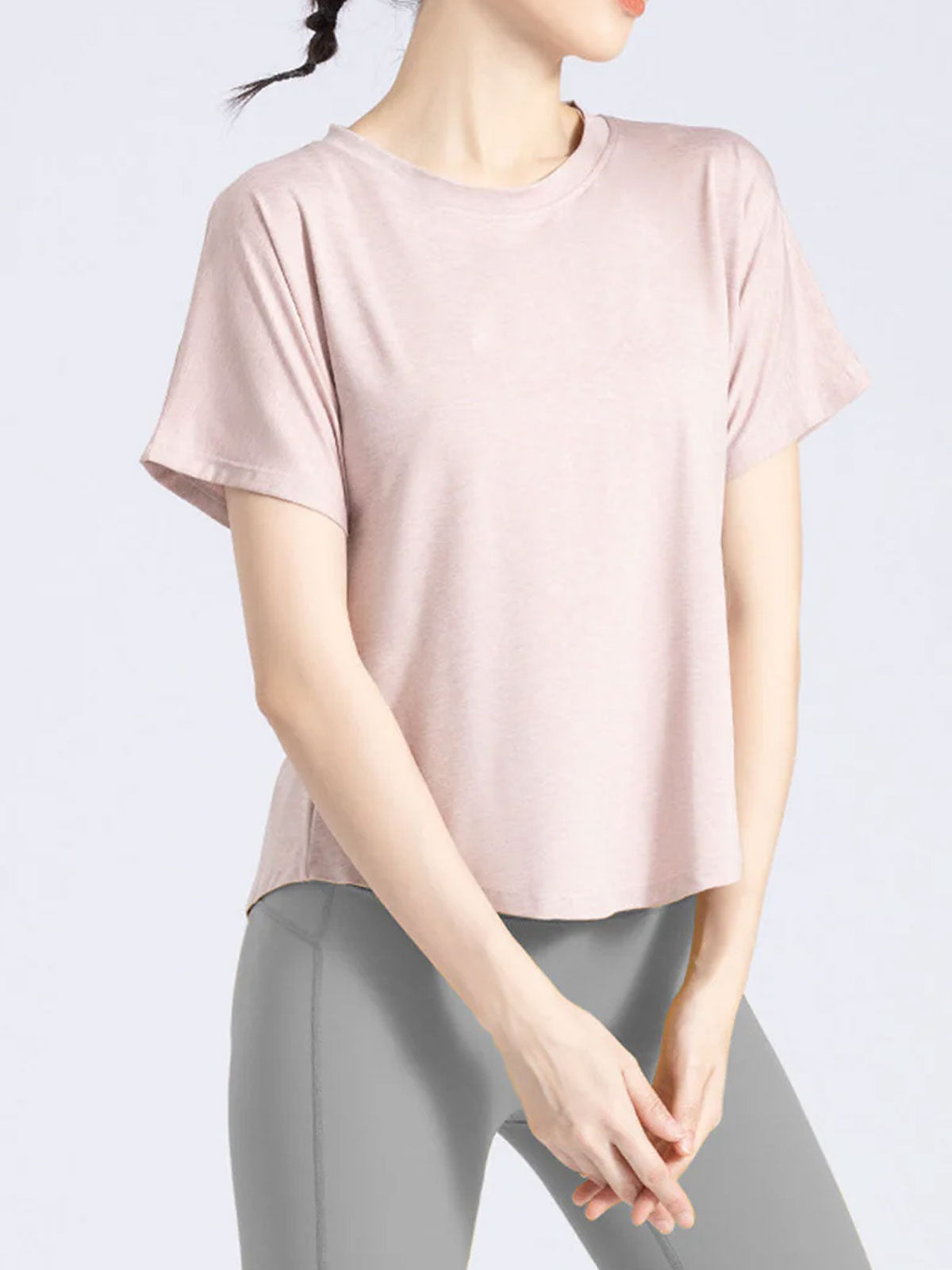 Pastel Vibe Tee  (NA0226)-Pink