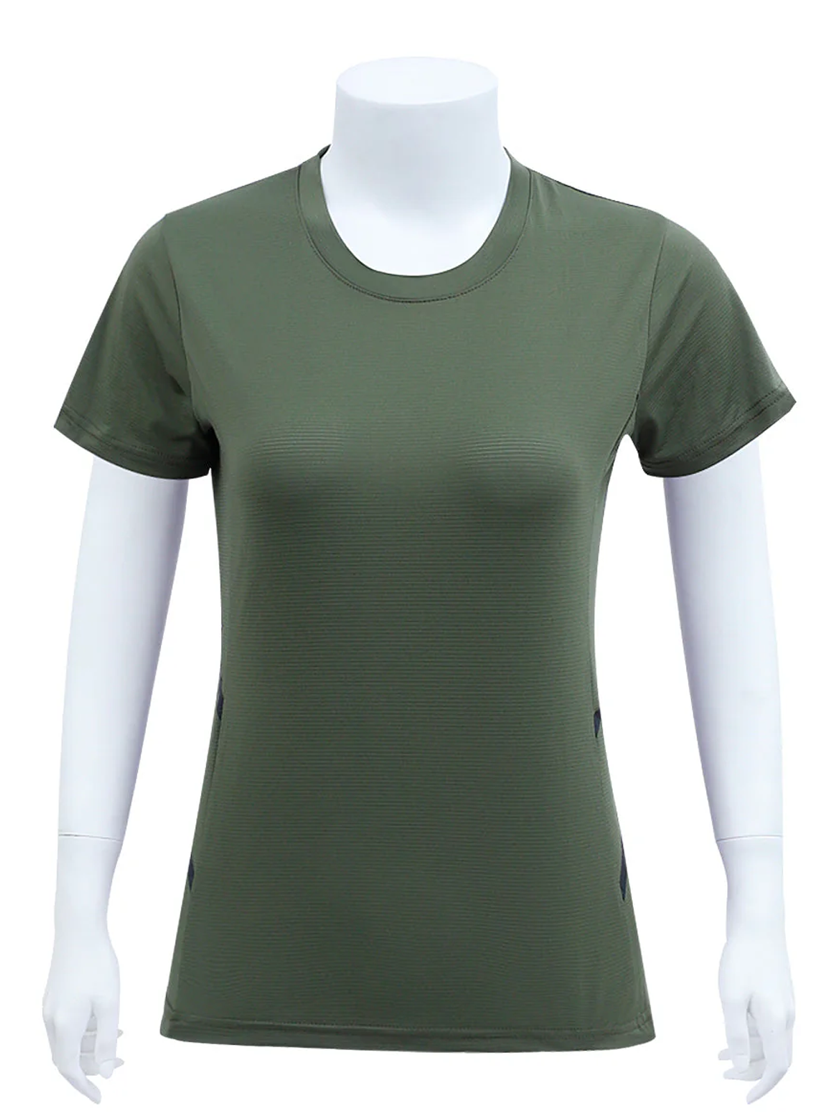 On The Roll V Neck Tee (NA0159)-OLIVE/GRN