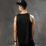 Jersey Spandex Men Vest (NA0006)-Black